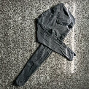 Gray Astoria athleisure workout pants